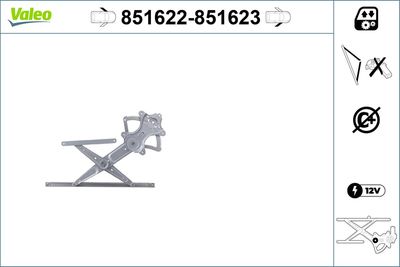 Стеклоподъемник VALEO 851622
