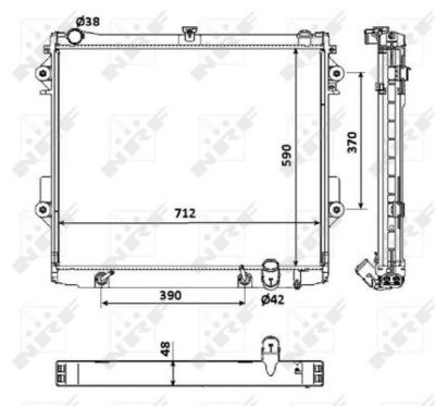 Radiators, Motora dzesēšanas sistēma NRF 53923