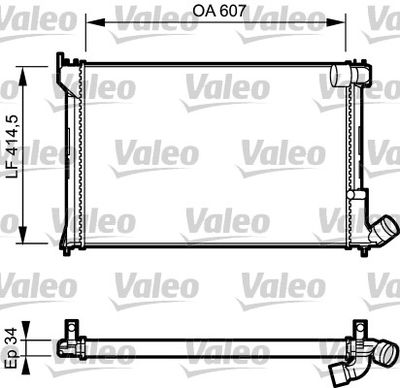Radiators, Motora dzesēšanas sistēma VALEO 731297