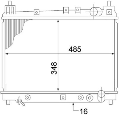 Radiators, Motora dzesēšanas sistēma MAHLE CR 1523 000S