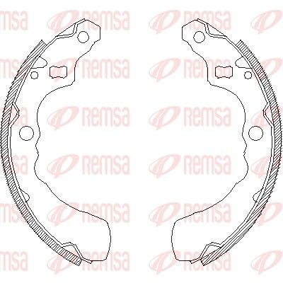 Тормозные колодки REMSA 4381.00