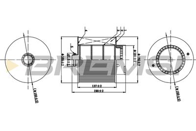 Воздушный фильтр BREMSI FA0529