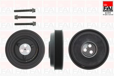 Комплект ременных шкивов, коленчатый вал FAI AutoParts FVD1010K