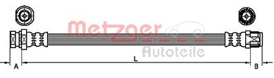 Bremžu šļūtene METZGER 4110213