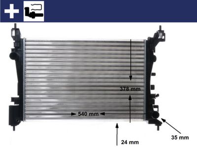 Radiators, Motora dzesēšanas sistēma MAHLE CR 1182 000S