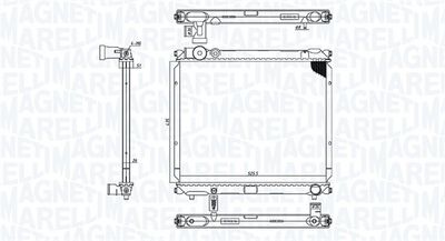 Radiators, Motora dzesēšanas sistēma MAGNETI MARELLI 350213185900