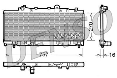 Radiators, Motora dzesēšanas sistēma DENSO DRM09092