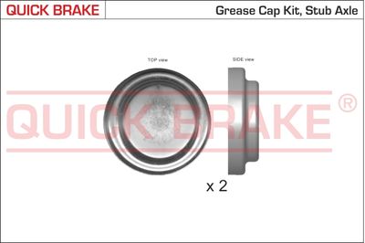Vāks, Riteņa rumbas gultnis QUICK BRAKE 9824K