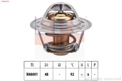 Термостат, охлаждающая жидкость EPS 1.880.207S