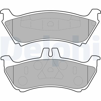 Bremžu uzliku kompl., Disku bremzes DELPHI LP1692