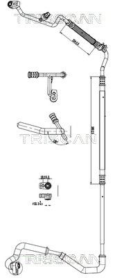 Augst-/Zemspiediena cauruļvads, Gaisa kond. sist. TRISCAN 9010 16044