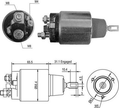 Ievilcējrelejs, Starteris MAGNETI MARELLI 940113050418