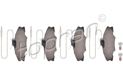 Bremžu uzliku kompl., Disku bremzes TOPRAN 721 430