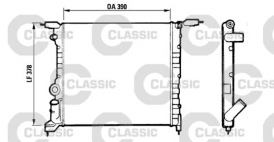 Radiators, Motora dzesēšanas sistēma VALEO 316657