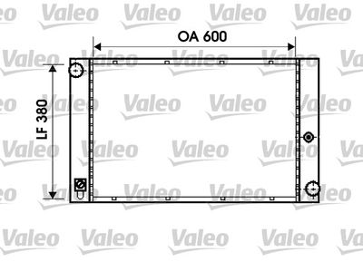 Radiators, Motora dzesēšanas sistēma VALEO 734395