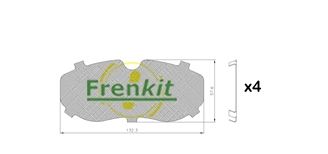 Pretčīkstēšanas plēve, Bremžu uzlikas FRENKIT 940295