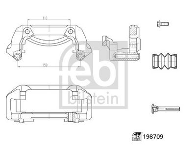 Kronšteins, Bremžu suports FEBI BILSTEIN 198709