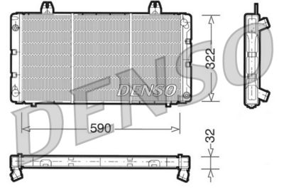 Radiators, Motora dzesēšanas sistēma DENSO DRM25001