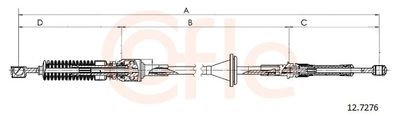 Трос, механическая коробка передач COFLE 12.7276