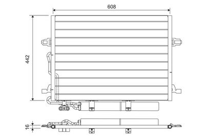 Конденсатор, кондиционер VALEO 818003