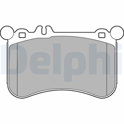 Bremžu uzliku kompl., Disku bremzes DELPHI LP2291