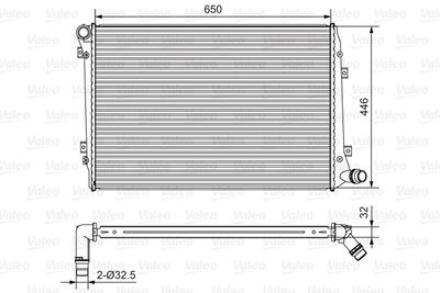 Radiators, Motora dzesēšanas sistēma VALEO 701534