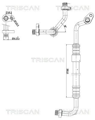 Augst-/Zemspiediena cauruļvads, Gaisa kond. sist. TRISCAN 9010 28091
