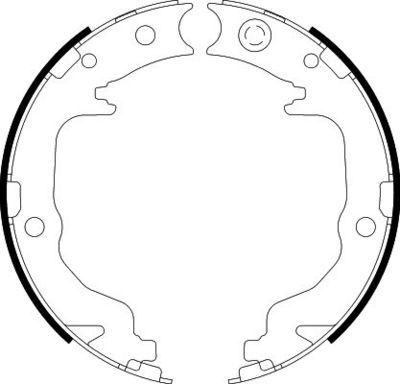 Bremžu loku kompl., Stāvbremze HELLA 8DA 355 050-871