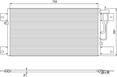Kondensators, Gaisa kond. sistēma VALEO 815064