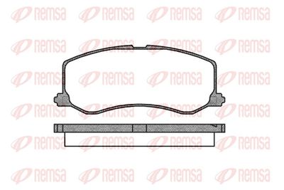 Комплект тормозных колодок, дисковый тормоз REMSA 0410.00