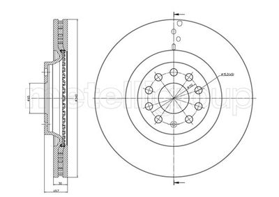 Тормозной диск METELLI 23-1243C