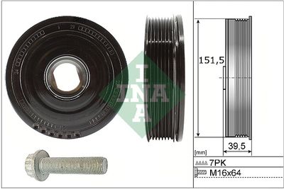 Комплект ременных шкивов, коленчатый вал Schaeffler INA 544 0177 20