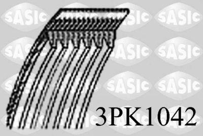 Ķīļrievu siksna SASIC 3PK1042