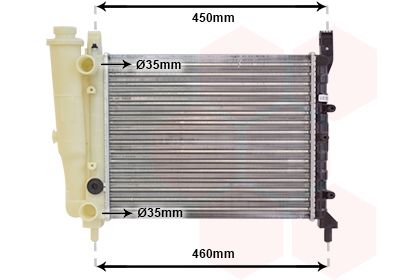 Radiators, Motora dzesēšanas sistēma VAN WEZEL 17002039
