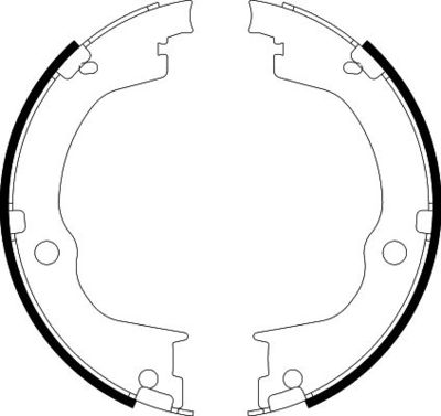 Bremžu loku kompl., Stāvbremze HELLA 8DA 355 050-791