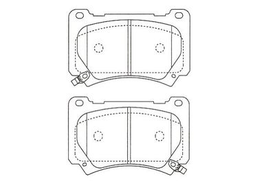 Bremžu uzliku kompl., Disku bremzes KAVO PARTS KBP-3051