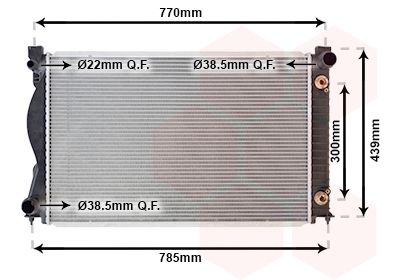 Radiators, Motora dzesēšanas sistēma VAN WEZEL 03002236