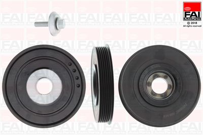 Комплект ременных шкивов, коленчатый вал FAI AutoParts FVD1006K