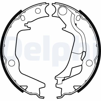 Bremžu loku kompl., Stāvbremze DELPHI LS2011