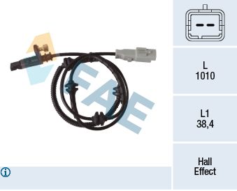 Датчик, частота вращения колеса FAE 78423
