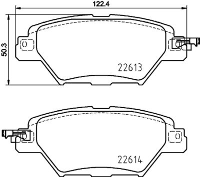 Bremžu uzliku kompl., Disku bremzes HELLA PAGID 8DB 355 036-521