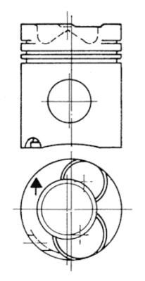 Virzulis KOLBENSCHMIDT 90738700