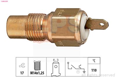 Termoslēdzis, Dzesēšanas škidruma brīdinājuma spuldze EPS 1.840.030