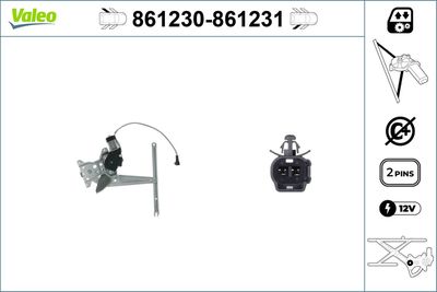 Стеклоподъемник VALEO 861230