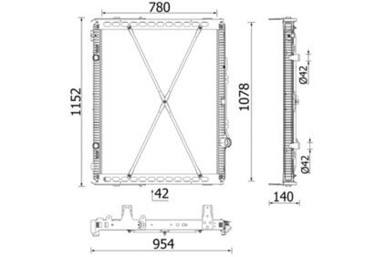 Radiators, Motora dzesēšanas sistēma MAHLE CR 2639 000P