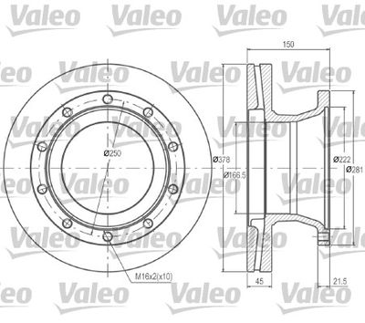 Bremžu diski VALEO 187021