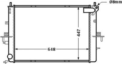 Radiators, Motora dzesēšanas sistēma MAHLE CR 1510 000S