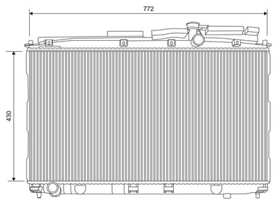Radiators, Motora dzesēšanas sistēma VALEO 701622