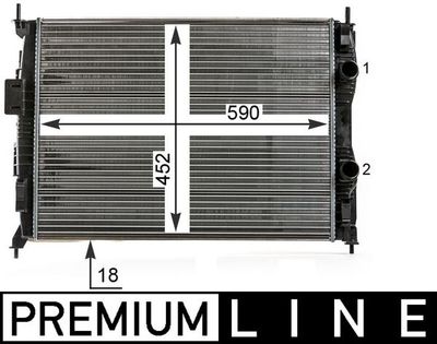 Radiators, Motora dzesēšanas sistēma MAHLE CR 14 000P