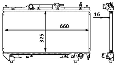Radiators, Motora dzesēšanas sistēma MAHLE CR 544 000S